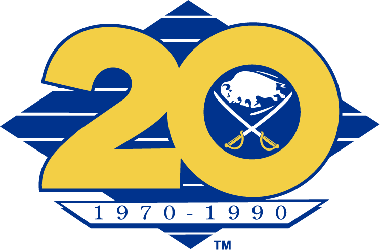 Buffalo Sabres 1990 Anniversary Logo iron on heat transfer